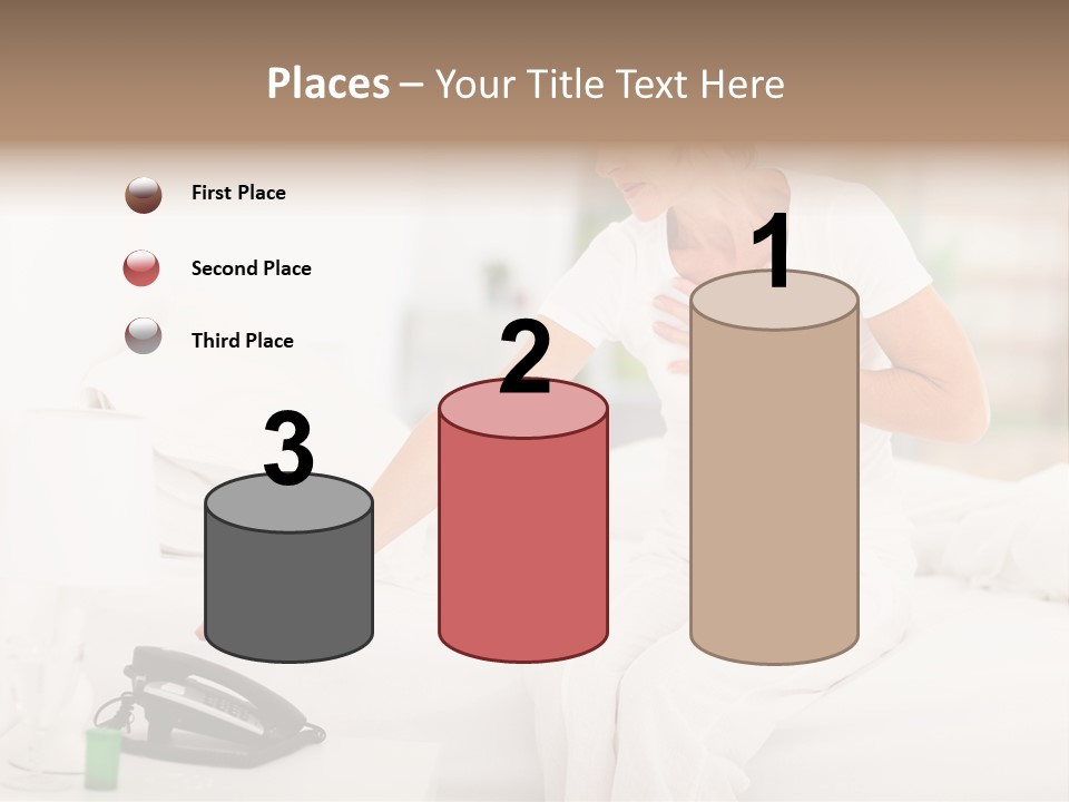 Mid Age Call Unhappy PowerPoint Template