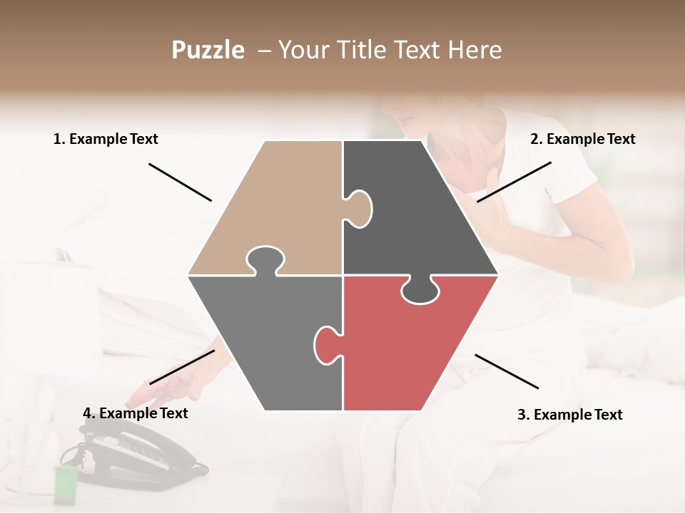 Mid Age Call Unhappy PowerPoint Template
