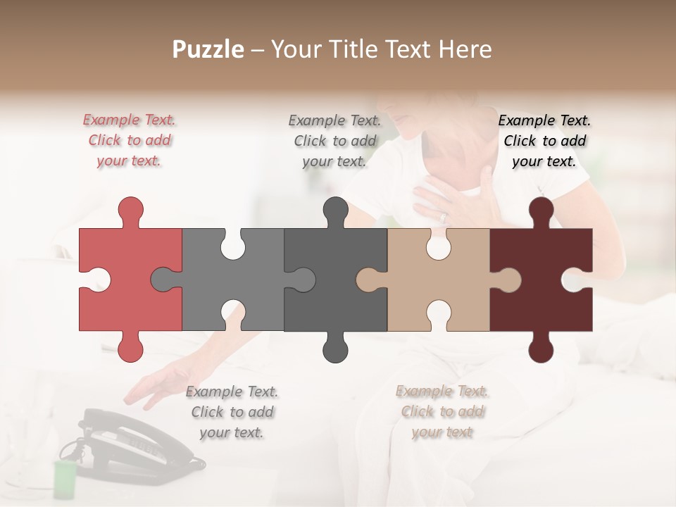 Mid Age Call Unhappy PowerPoint Template