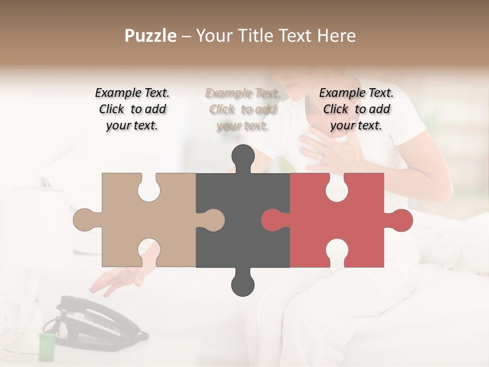 Mid Age Call Unhappy PowerPoint Template