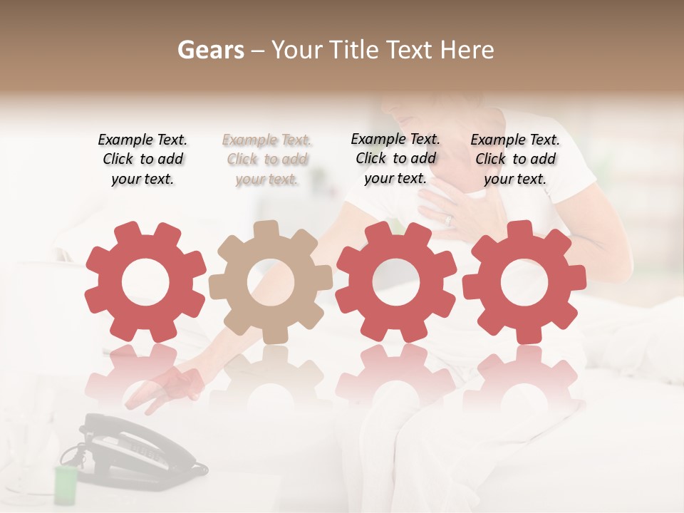 Mid Age Call Unhappy PowerPoint Template