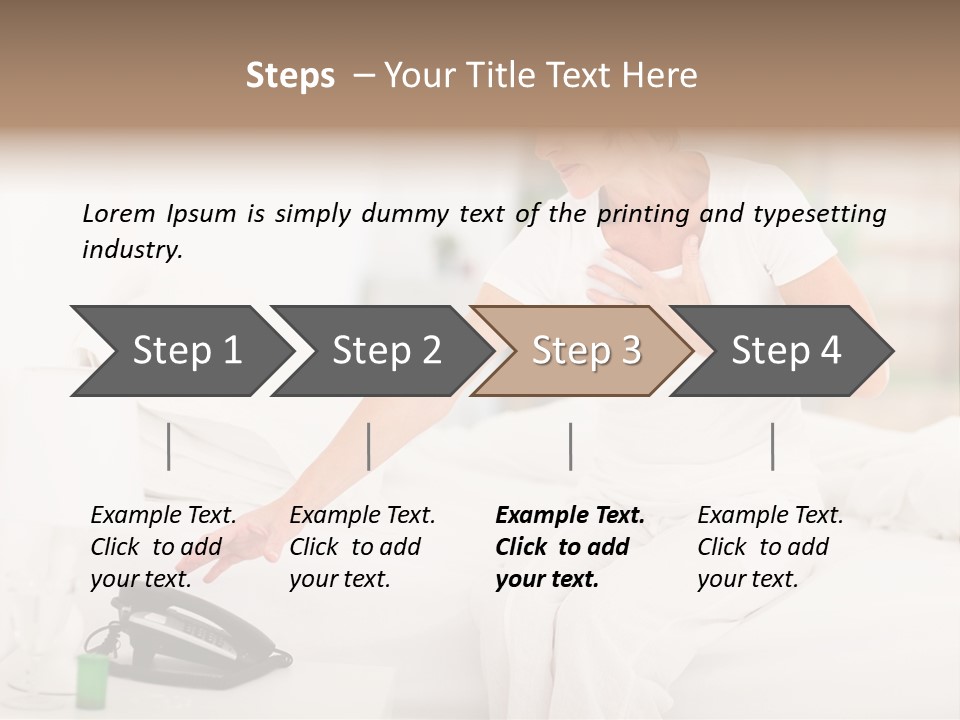 Mid Age Call Unhappy PowerPoint Template