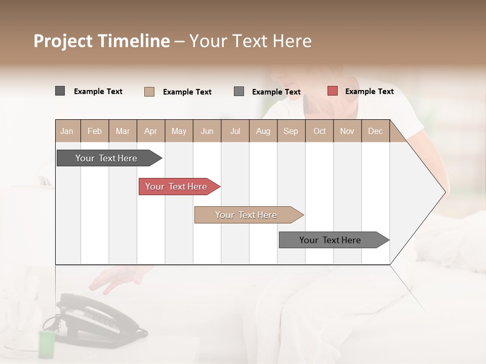 Mid Age Call Unhappy PowerPoint Template