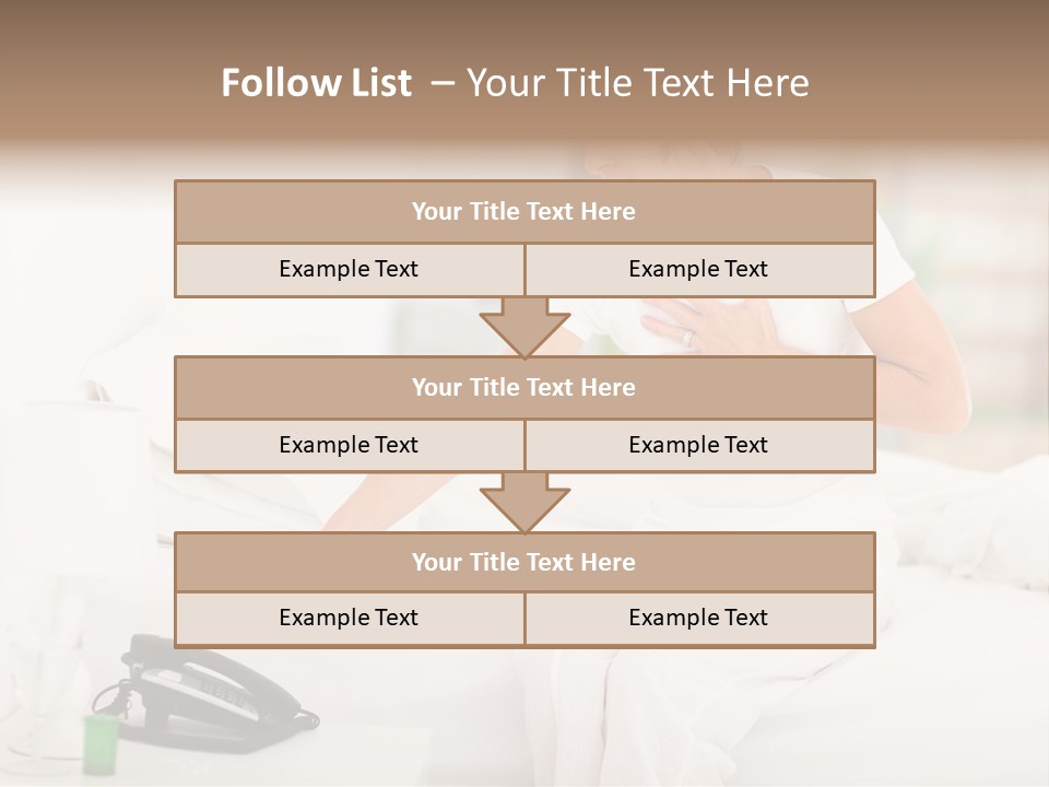 Mid Age Call Unhappy PowerPoint Template