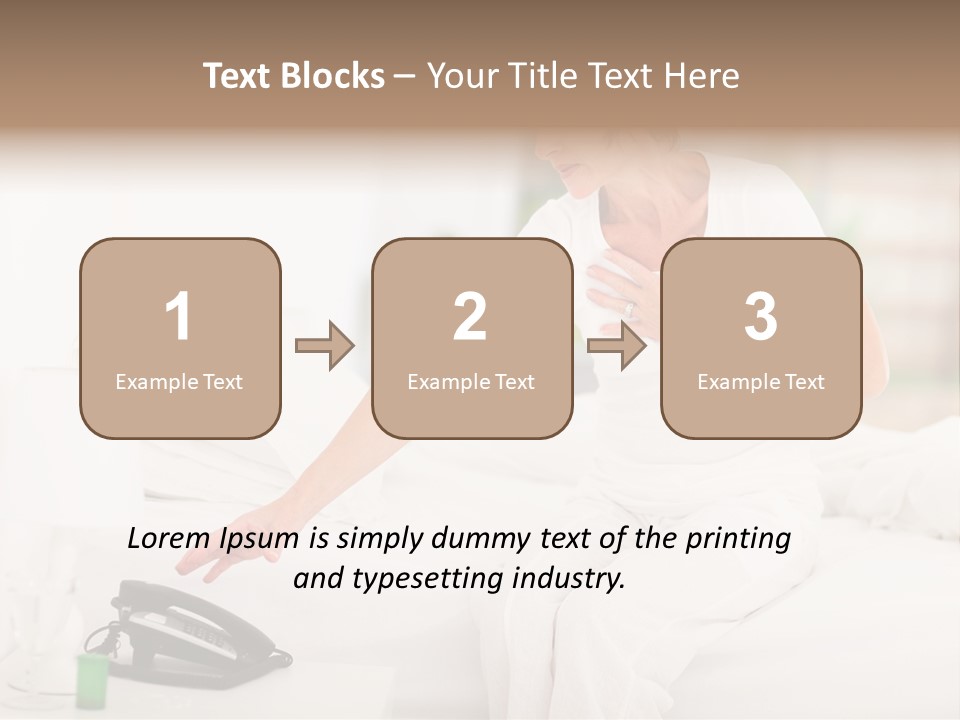 Mid Age Call Unhappy PowerPoint Template