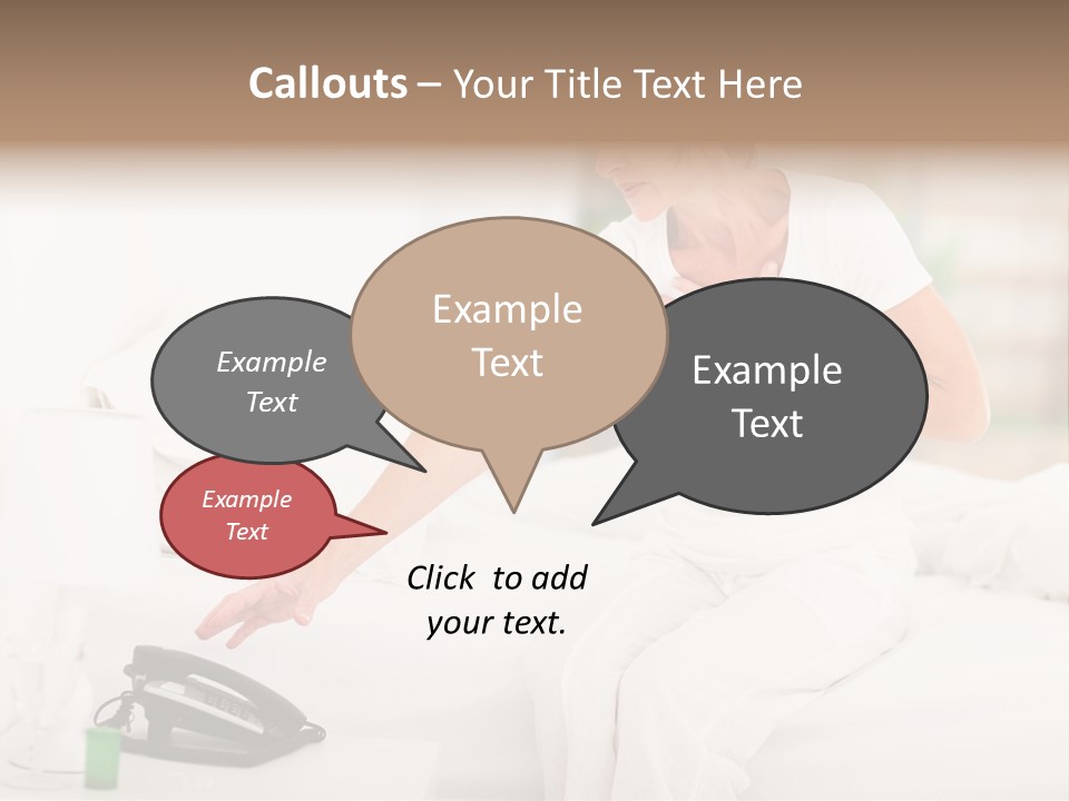 Mid Age Call Unhappy PowerPoint Template