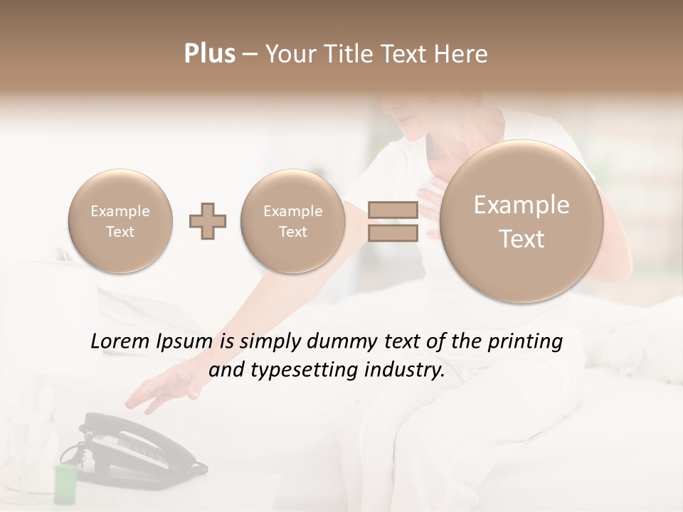 Mid Age Call Unhappy PowerPoint Template
