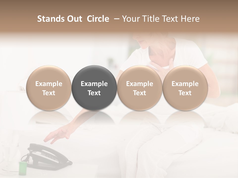 Mid Age Call Unhappy PowerPoint Template