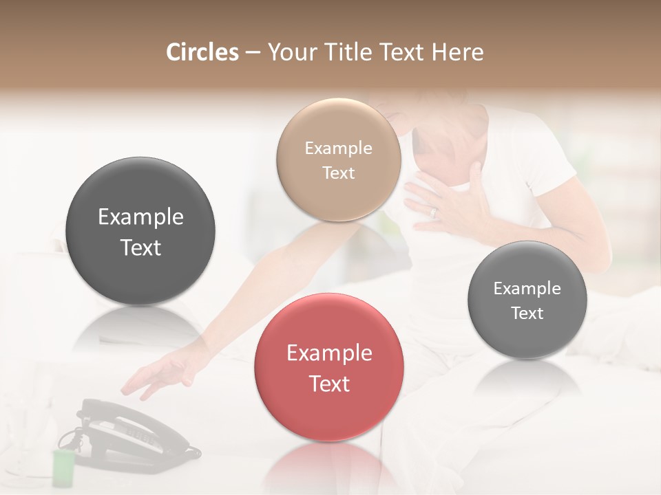 Mid Age Call Unhappy PowerPoint Template