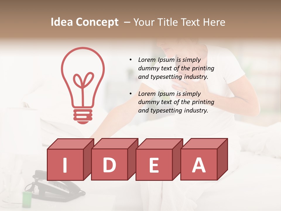 Mid Age Call Unhappy PowerPoint Template