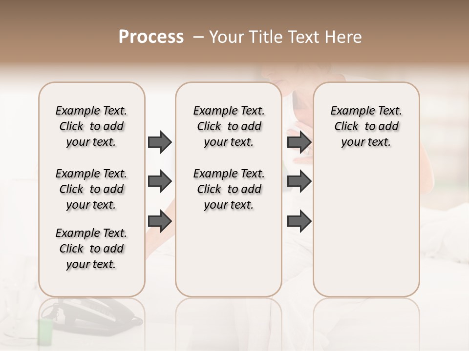 Mid Age Call Unhappy PowerPoint Template