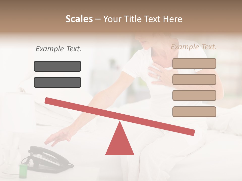 Mid Age Call Unhappy PowerPoint Template