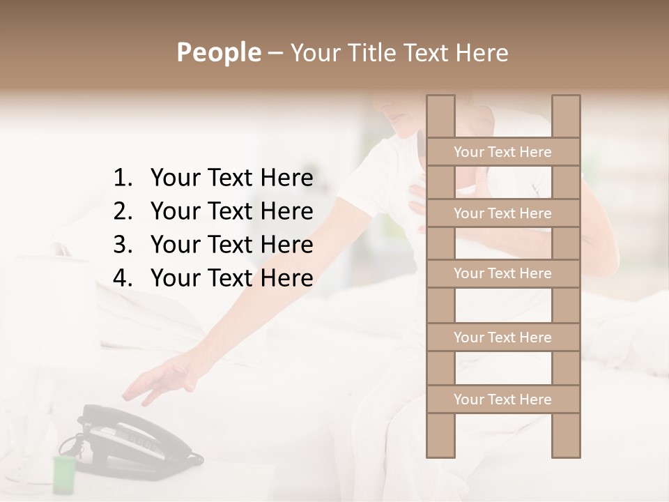 Mid Age Call Unhappy PowerPoint Template