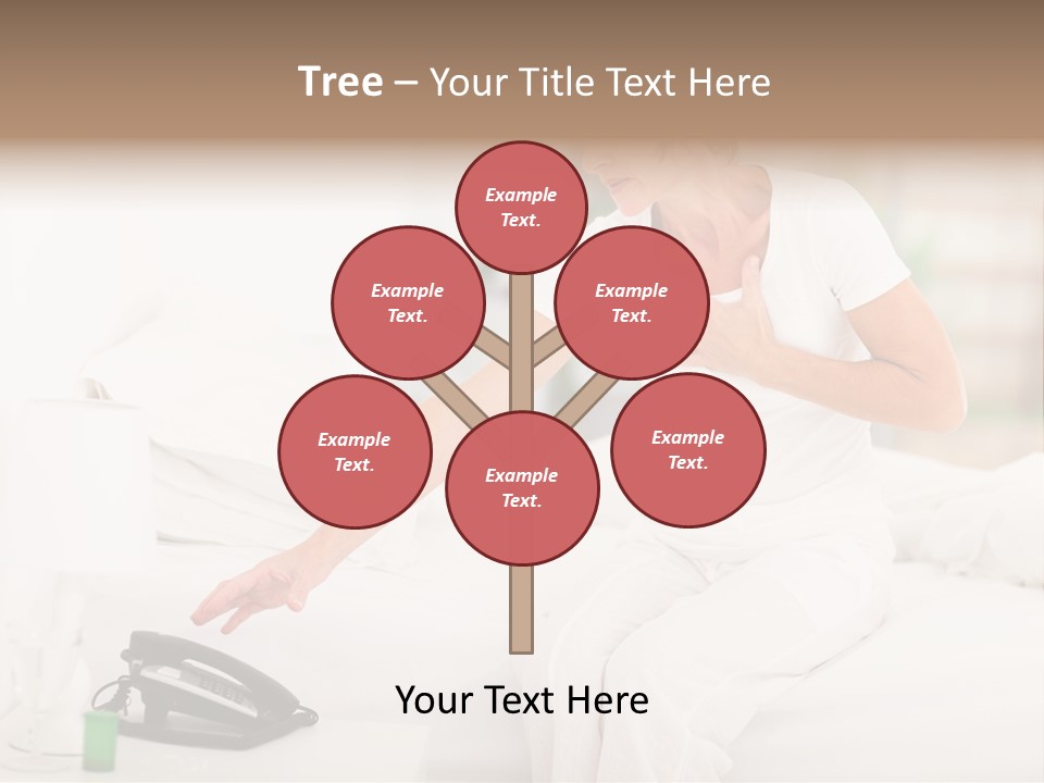 Mid Age Call Unhappy PowerPoint Template