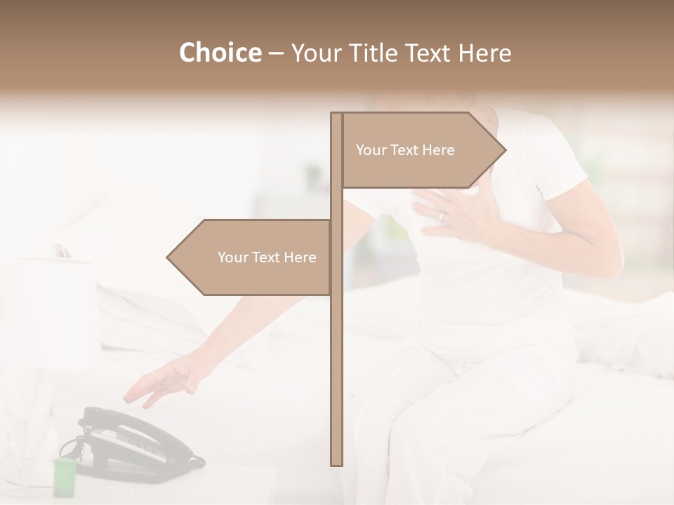 Mid Age Call Unhappy PowerPoint Template