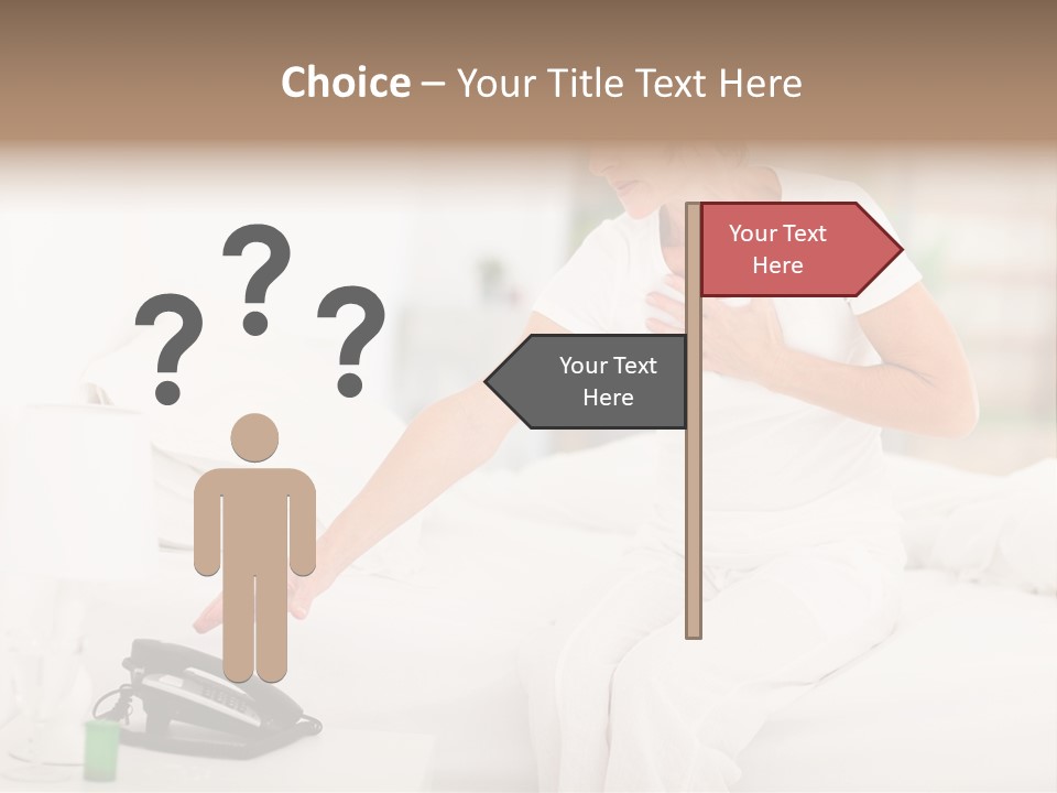 Mid Age Call Unhappy PowerPoint Template