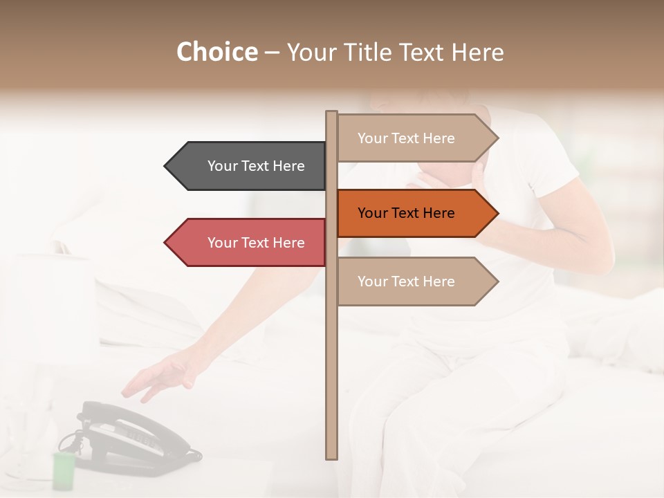 Mid Age Call Unhappy PowerPoint Template
