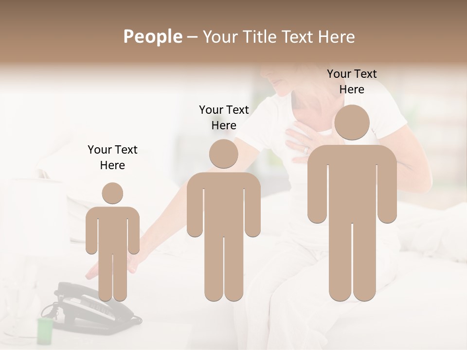 Mid Age Call Unhappy PowerPoint Template