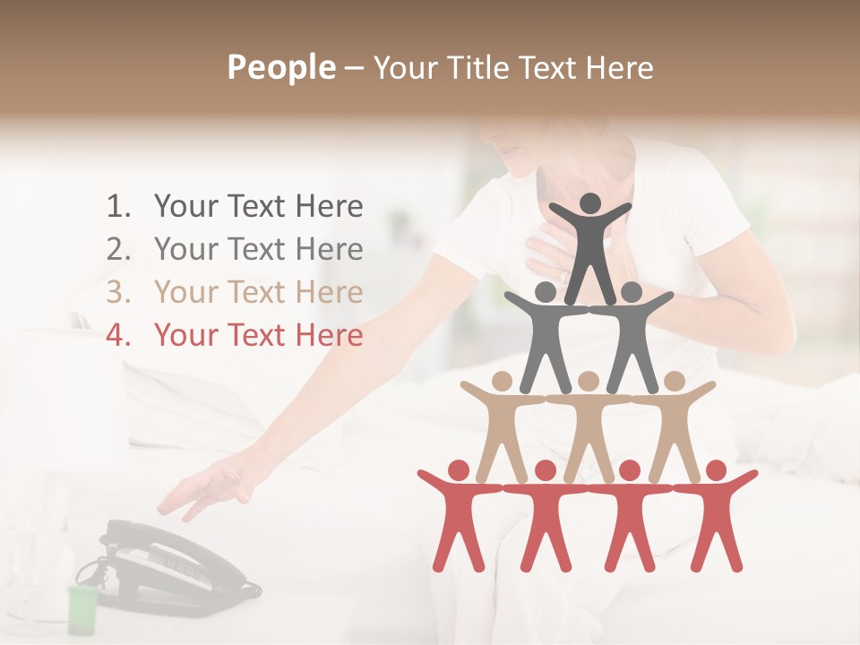 Mid Age Call Unhappy PowerPoint Template