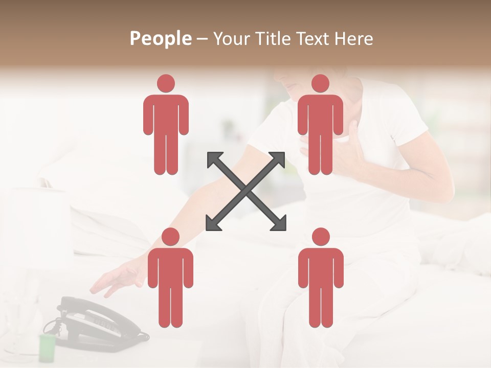 Mid Age Call Unhappy PowerPoint Template