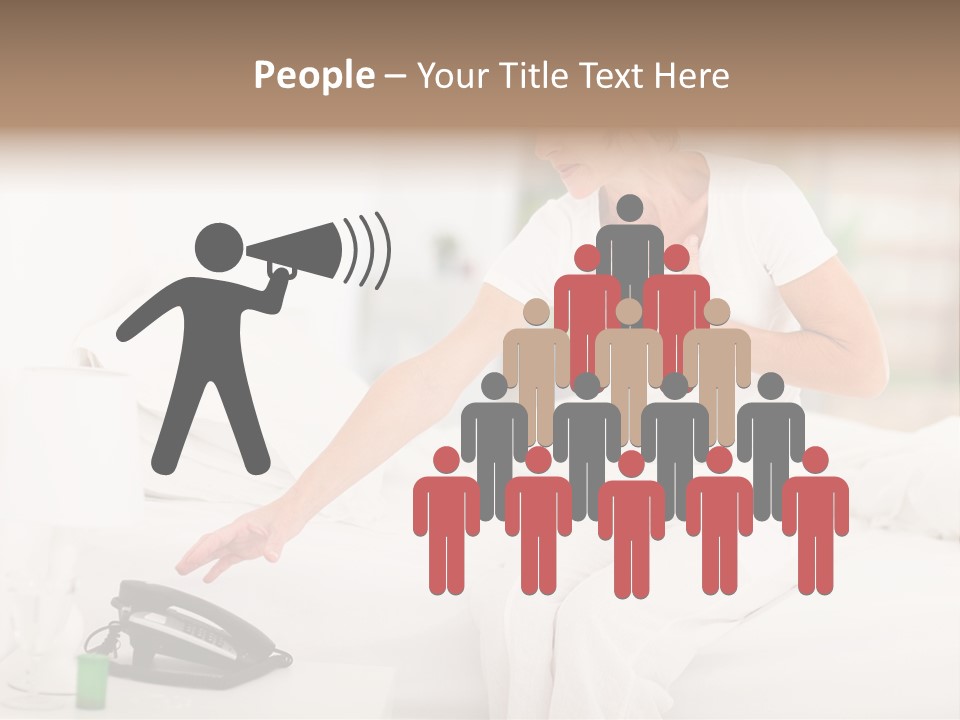 Mid Age Call Unhappy PowerPoint Template