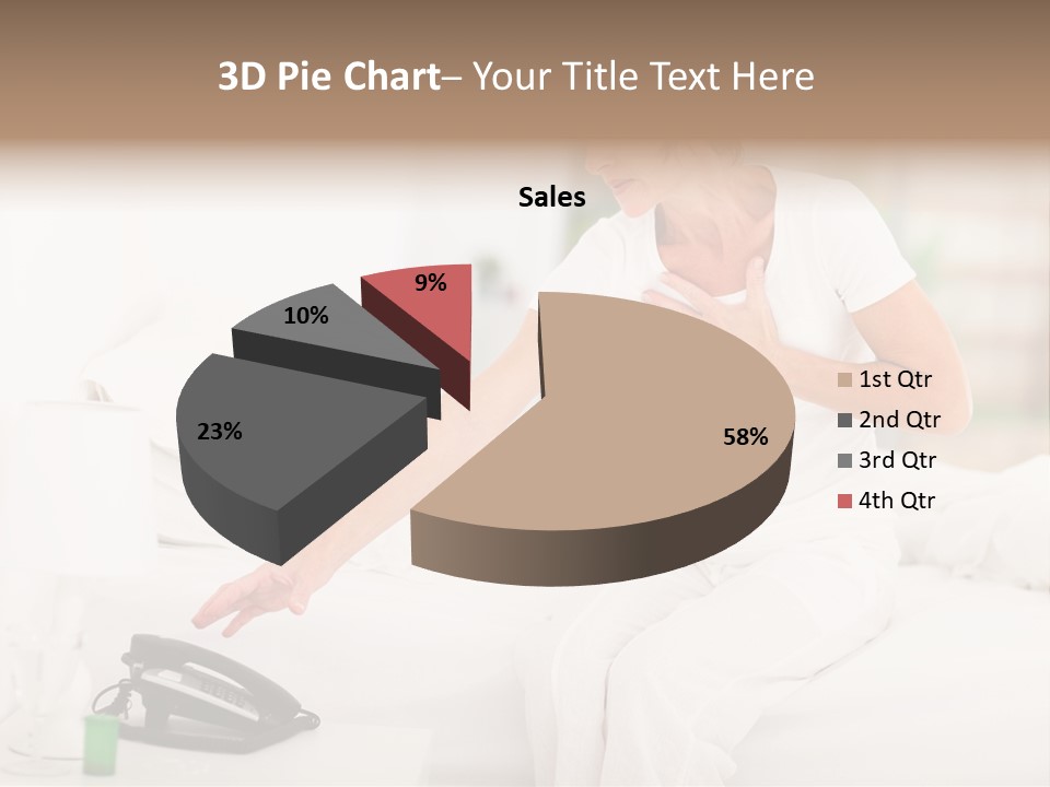 Mid Age Call Unhappy PowerPoint Template