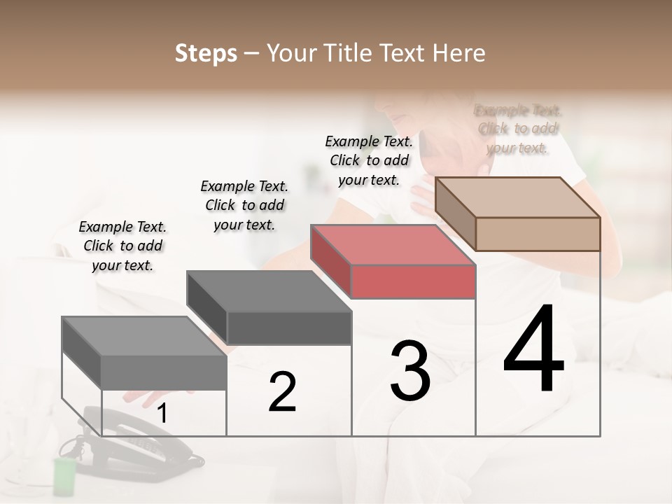 Mid Age Call Unhappy PowerPoint Template
