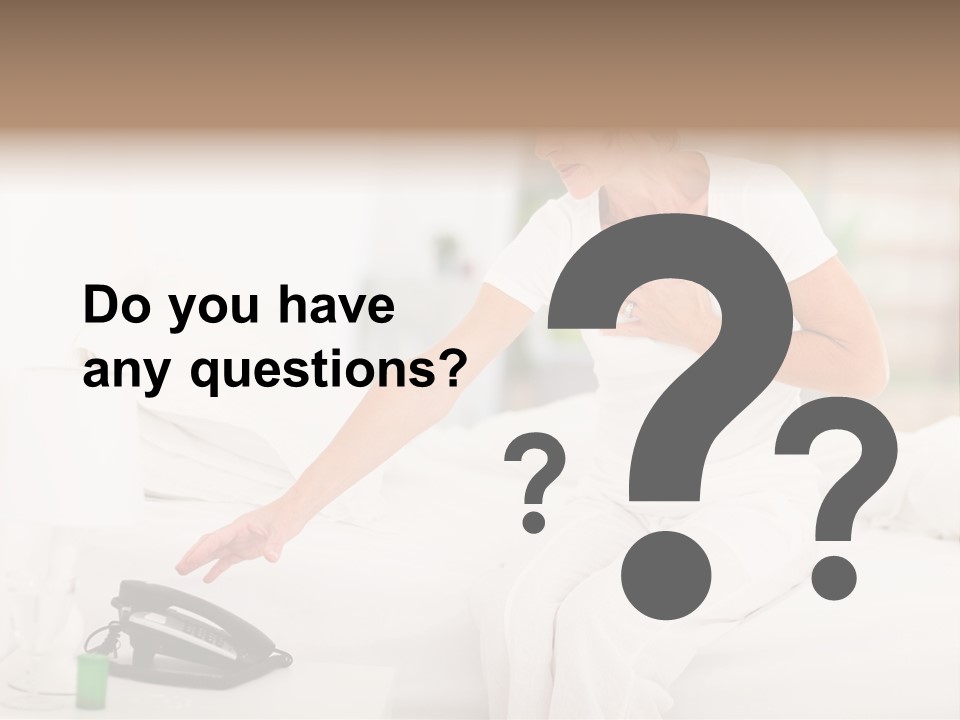 Mid Age Call Unhappy PowerPoint Template