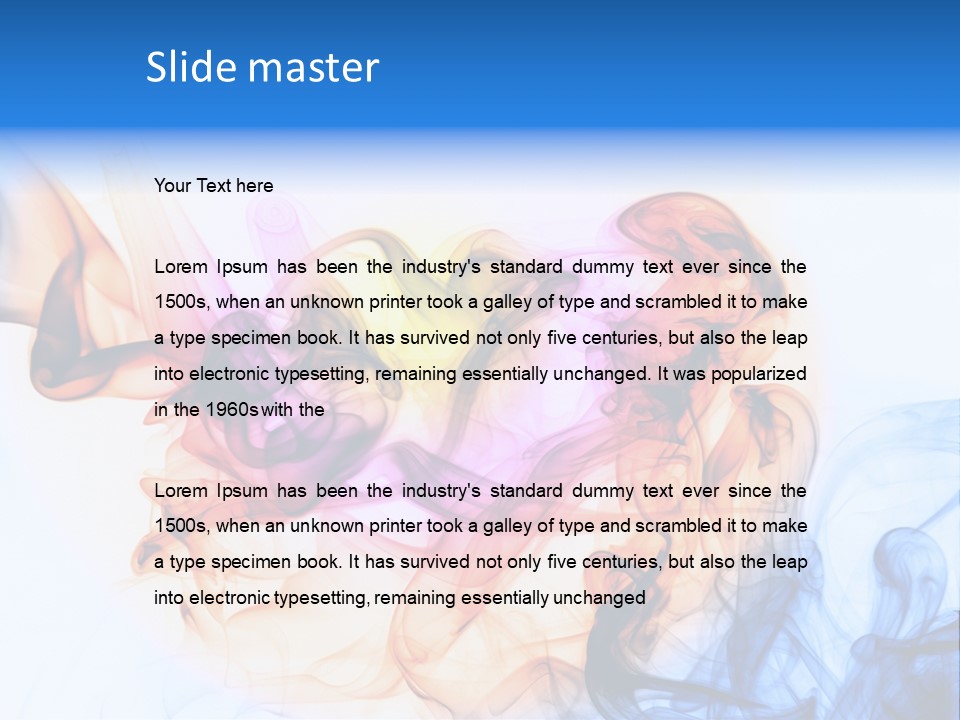 Effect Fire Black PowerPoint Template