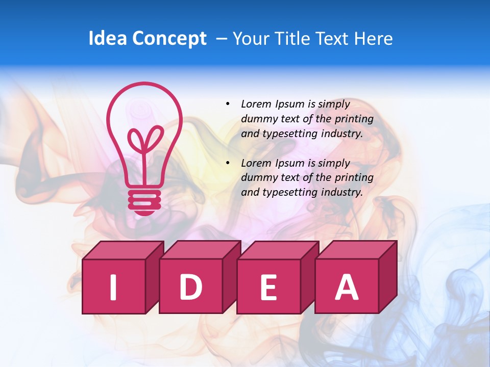 Effect Fire Black PowerPoint Template