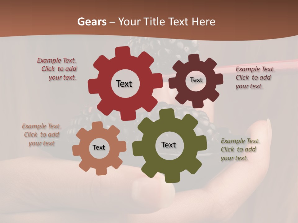 Chewing Dessert Freshness PowerPoint Template