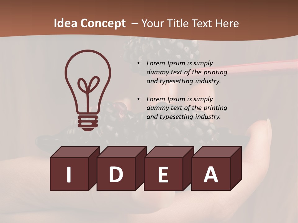 Chewing Dessert Freshness PowerPoint Template