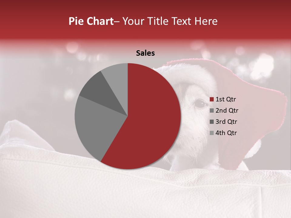 Xmas Card Christmas Decoration Santa Hat PowerPoint Template