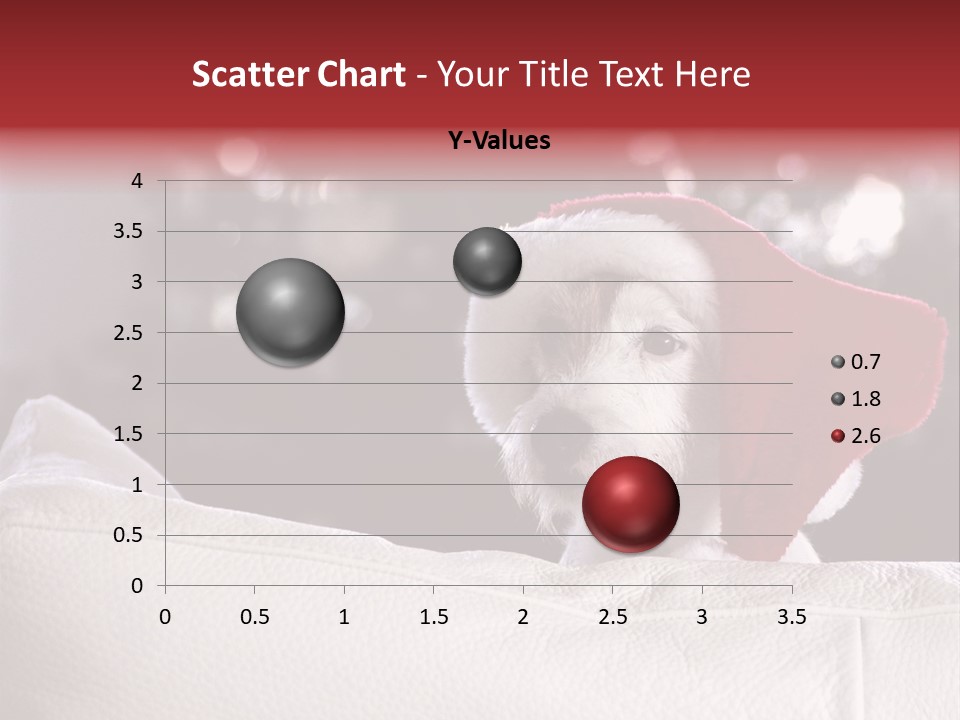 Xmas Card Christmas Decoration Santa Hat PowerPoint Template