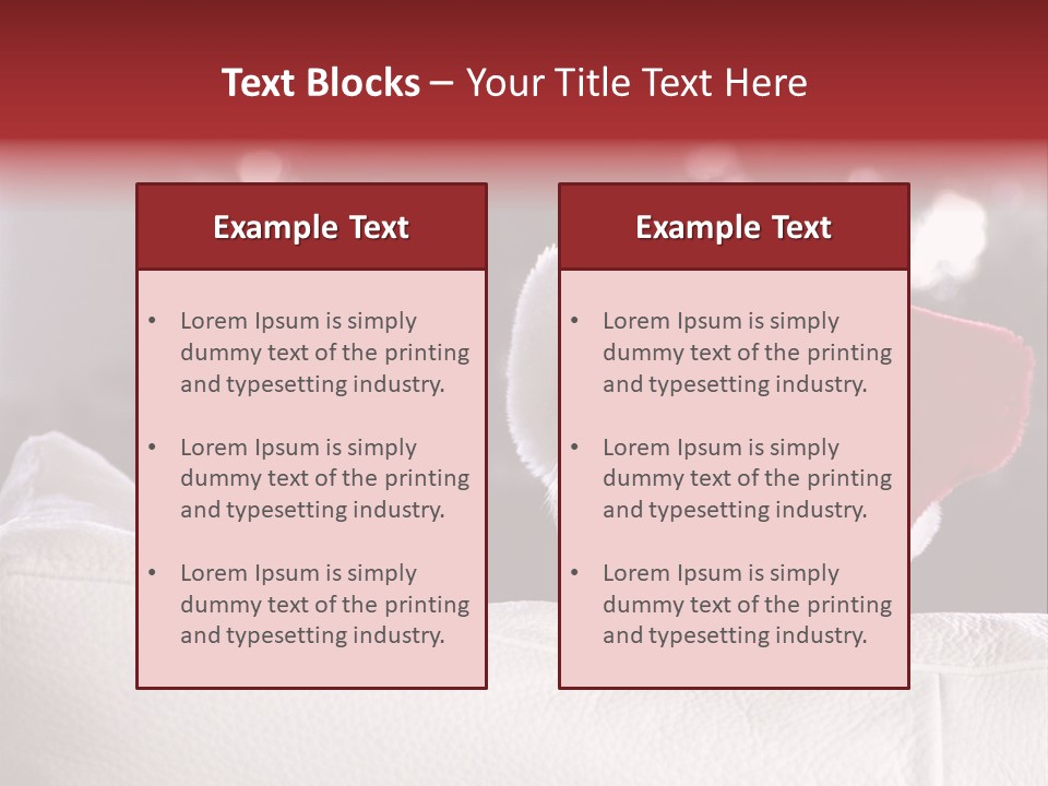 Xmas Card Christmas Decoration Santa Hat PowerPoint Template