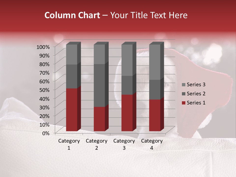 Xmas Card Christmas Decoration Santa Hat PowerPoint Template