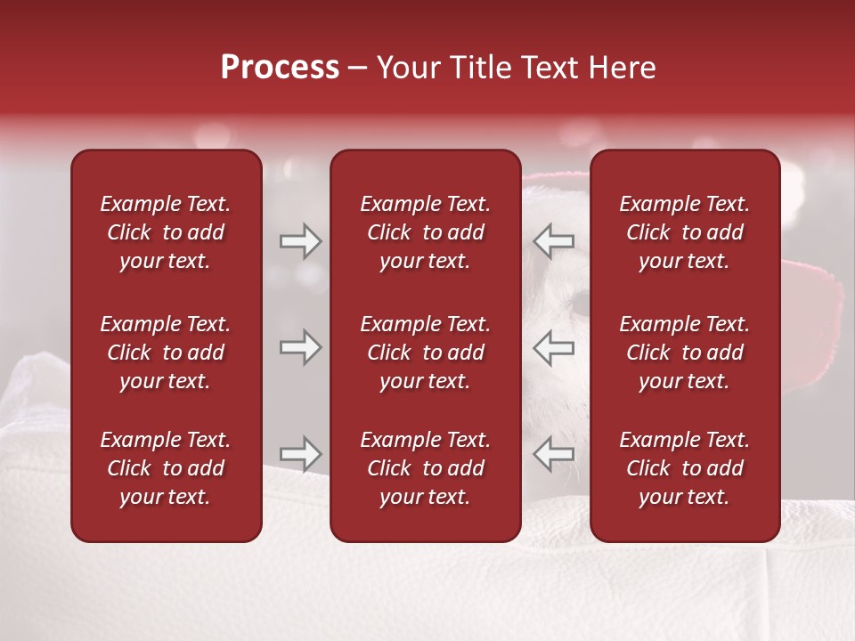 Xmas Card Christmas Decoration Santa Hat PowerPoint Template