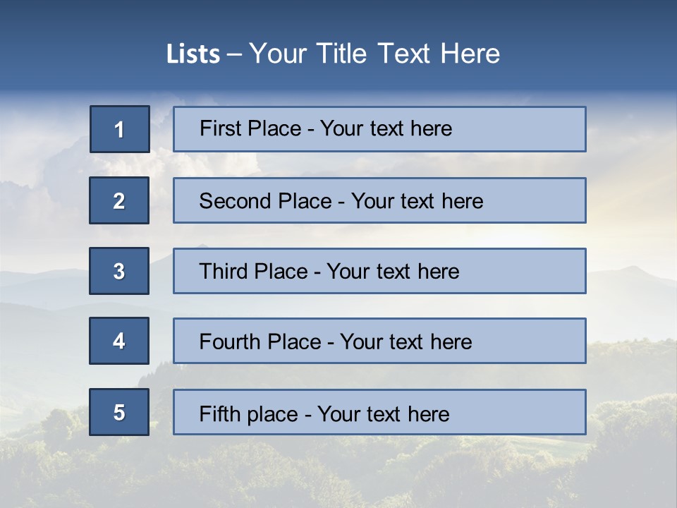 Summer Autumn Holiday PowerPoint Template