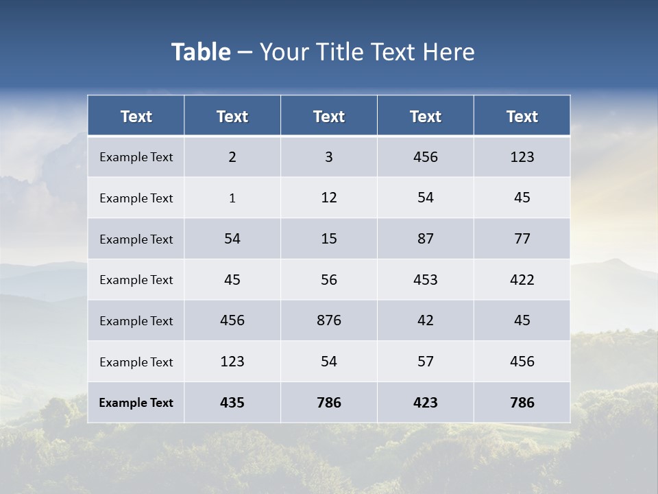 Summer Autumn Holiday PowerPoint Template