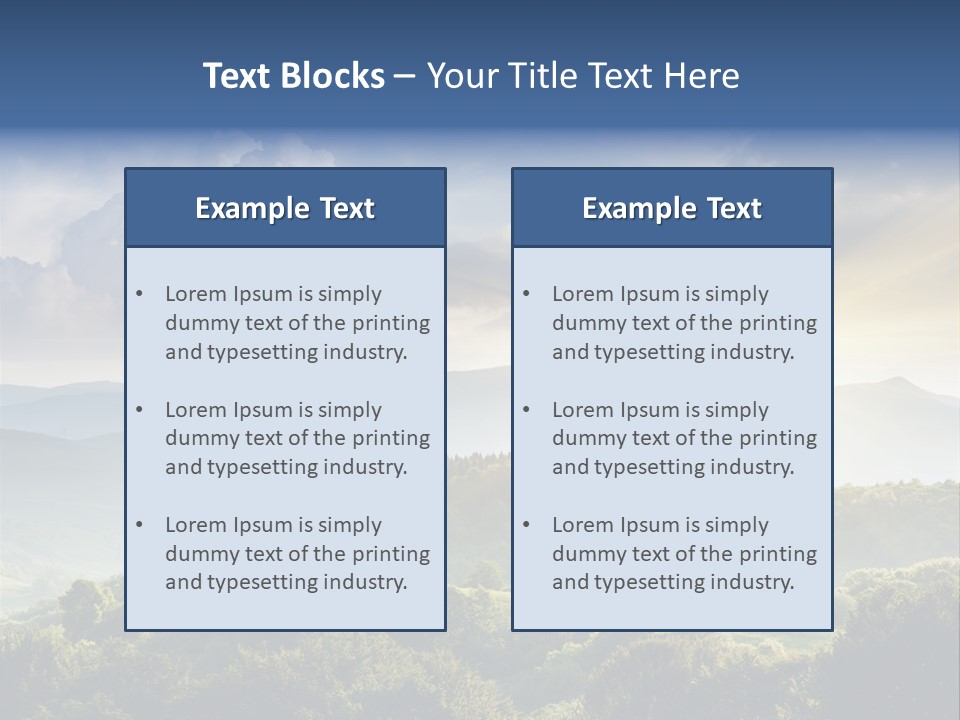 Summer Autumn Holiday PowerPoint Template