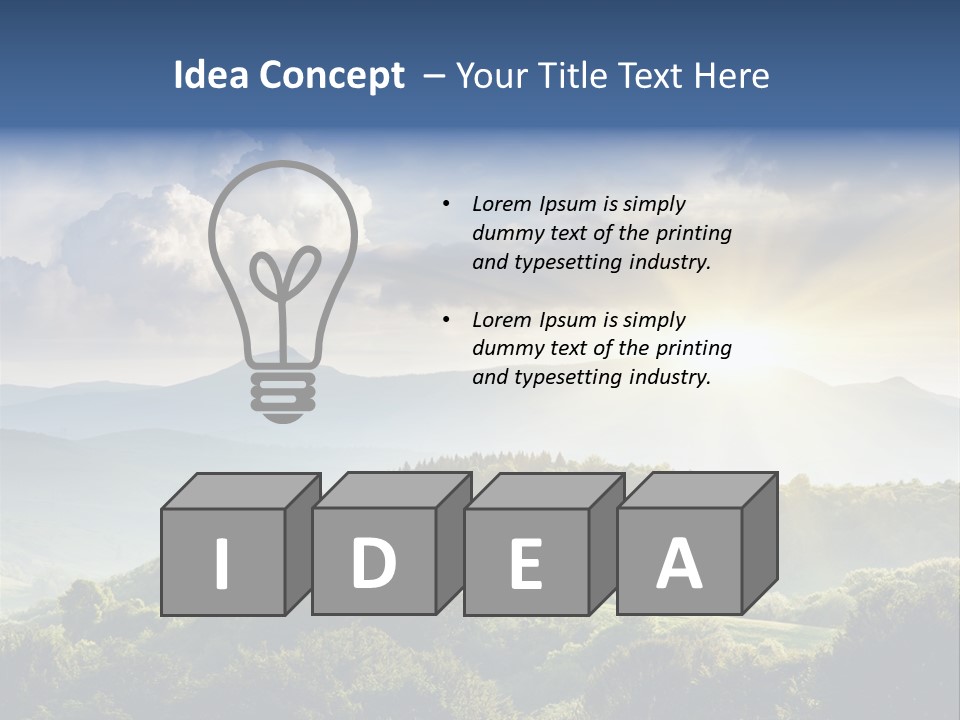 Summer Autumn Holiday PowerPoint Template