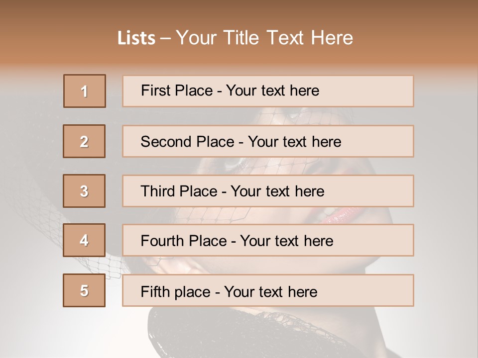 Hundred Romantic Portrait PowerPoint Template