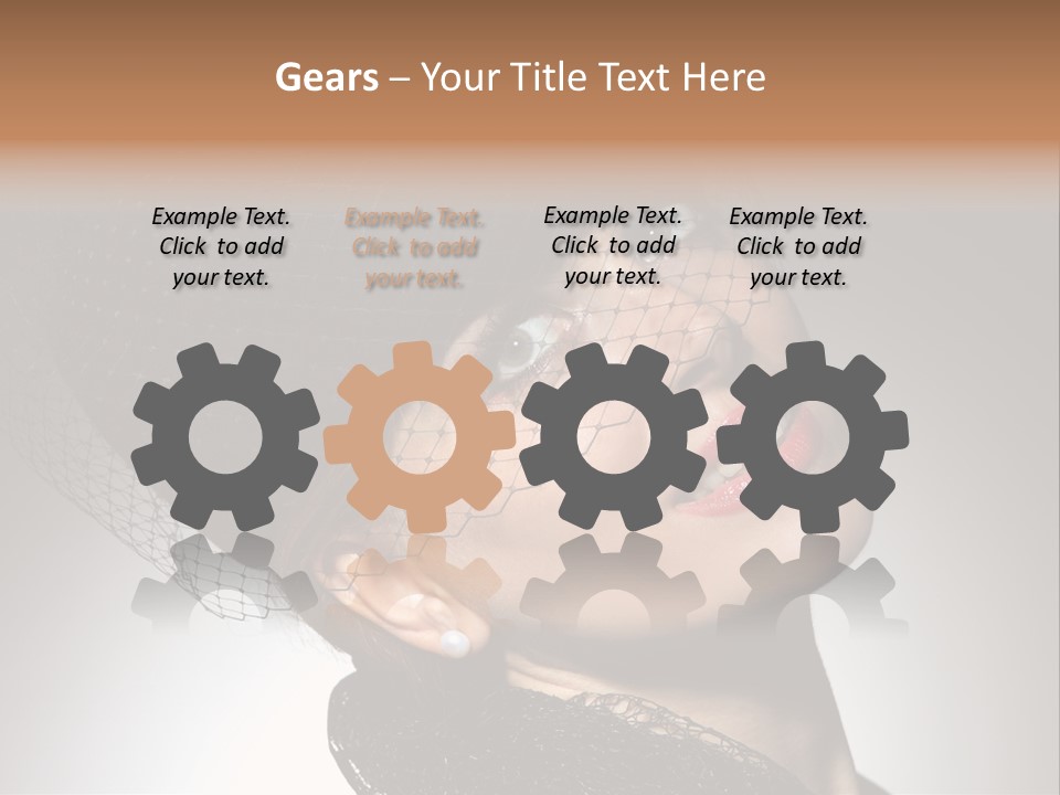 Hundred Romantic Portrait PowerPoint Template