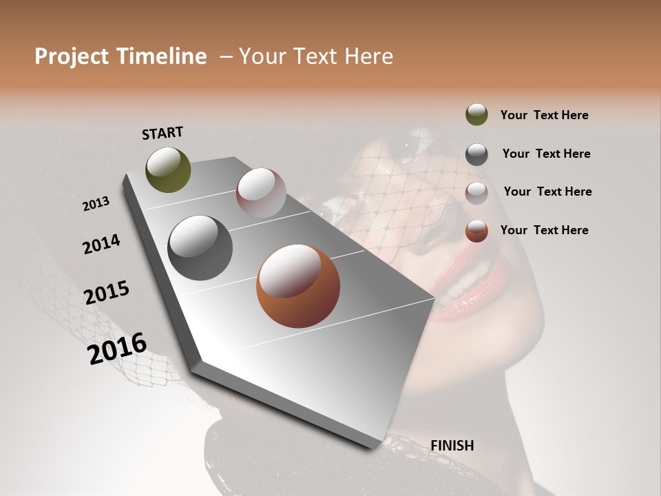 Hundred Romantic Portrait PowerPoint Template