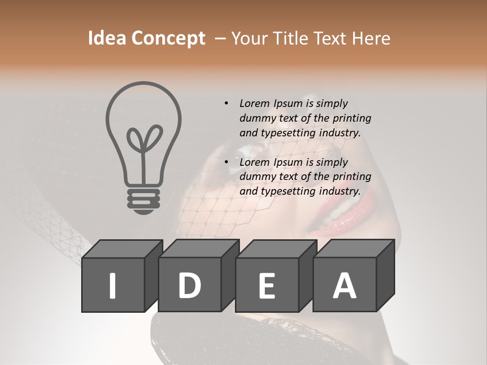 Hundred Romantic Portrait PowerPoint Template