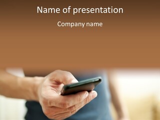 Equipment Modern Phone PowerPoint Template