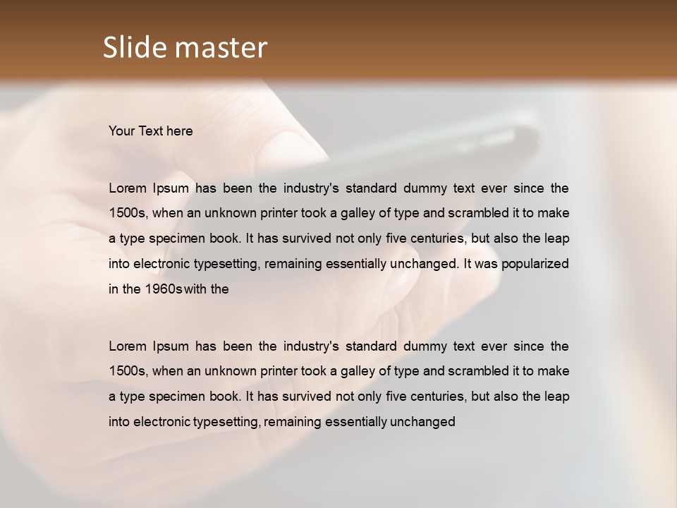 Equipment Modern Phone PowerPoint Template