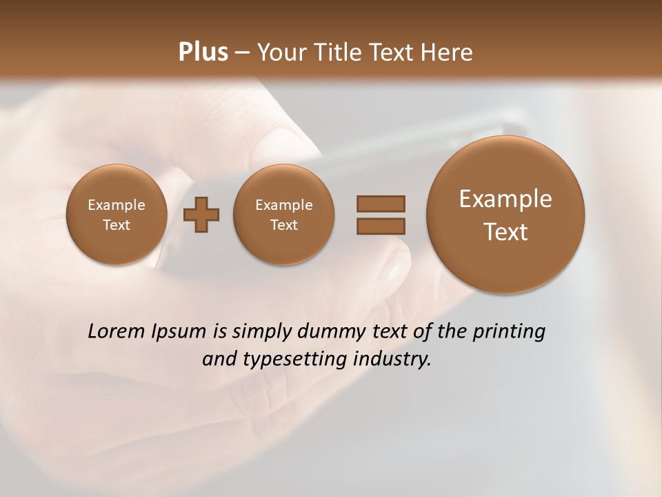 Equipment Modern Phone PowerPoint Template