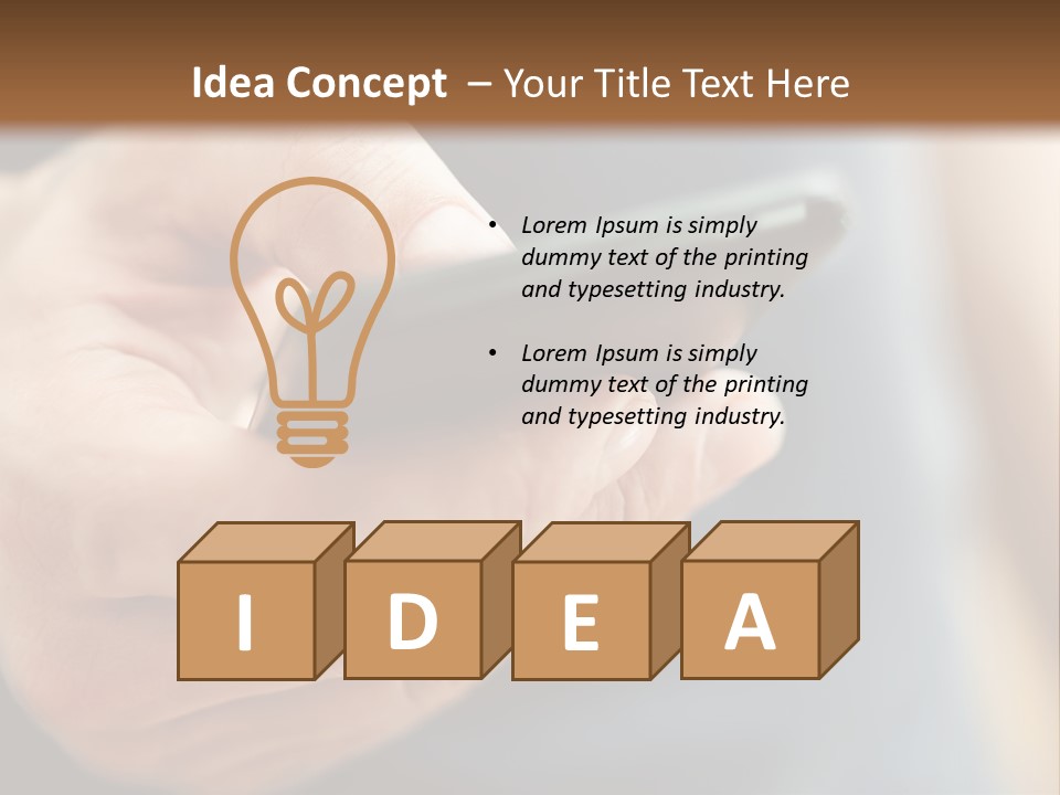 Equipment Modern Phone PowerPoint Template