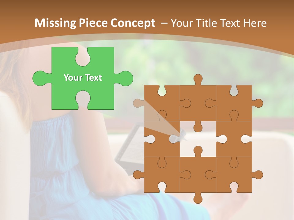 Caucasian Spring Leaf PowerPoint Template